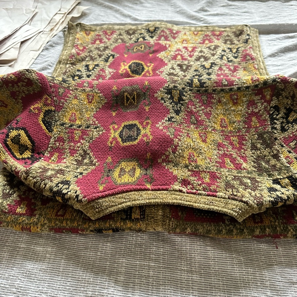 Soft Surroundings Multicolor Tapestry Long Sleeve Maxi Length Buttoned Cardigan - Picture 10 of 13